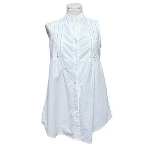 FREDA cotton manta sleeveless button down tunic size MX 32 / US 8